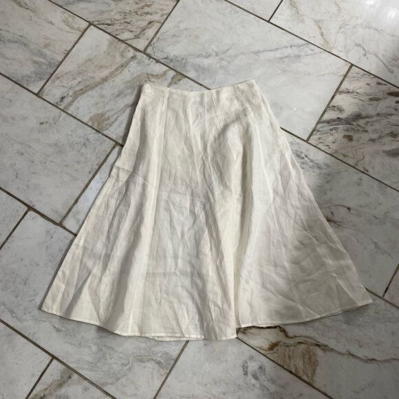 White linen maxi skirt - Picture 5 of 7